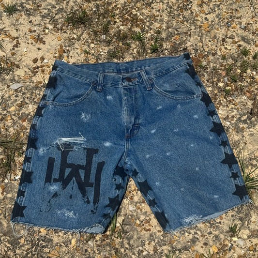 “Cowboy Shootout” Denim Jorts…